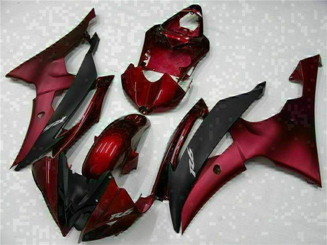 Rot Schwarz R6 08-16 Vollverkleidung