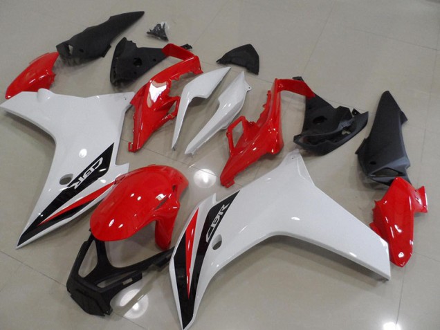 Rot Schwarz Weiß CBR 600 F 11-13 Verkleidungen