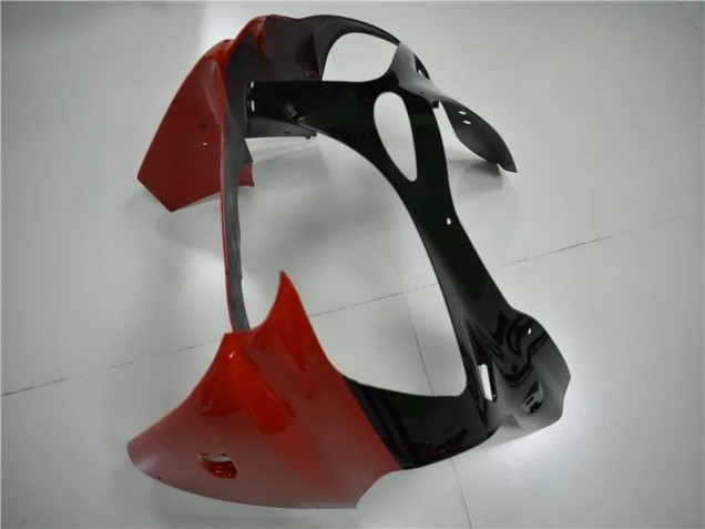 Rot Schwarz Weiß ZX6R 00-02 Verkleidungen