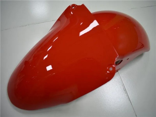 Rot Schwarz Weiß ZX6R 00-02 Verkleidungen