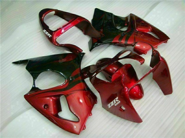 Rot Schwarz ZX6R 00-02 Verkleidungen