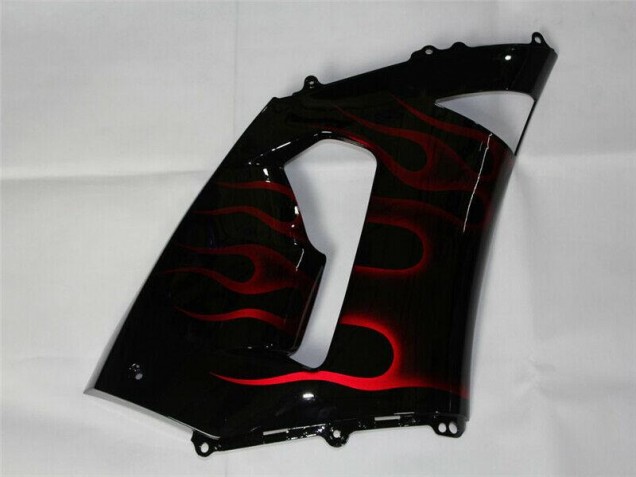 Rot Schwarz ZX6R 05-06 Verkleidungen