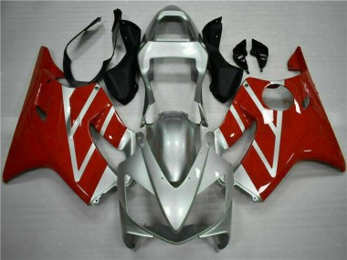 Rot Silber CBR 600 F4i 01-03 Vollverkleidung