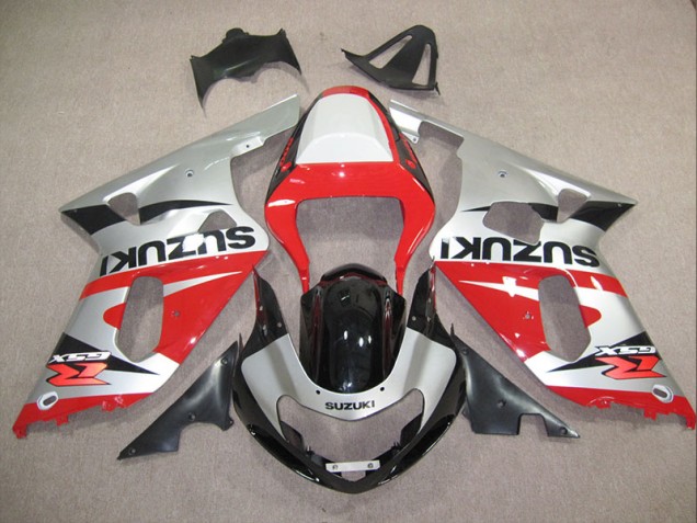 Rot Silber GSXR 600 K1 K2 K3 01-03 Verkleidungen Rot Silber GSXR 600 K1 K2 K3 01-03 Verkleidungen