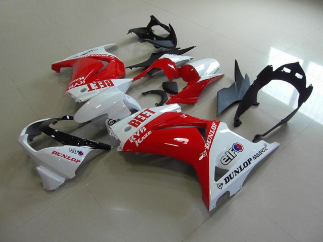 Rot Weiß BEET ZX 250R 08-12 Verkleidungen Rot Weiß BEET ZX 250R 08-12 Verkleidungen