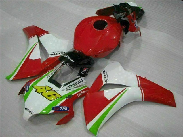 Rot Weiß CBR 1000 RR 08-11 Verkleidung Rot Weiß CBR 1000 RR 08-11 Verkleidung