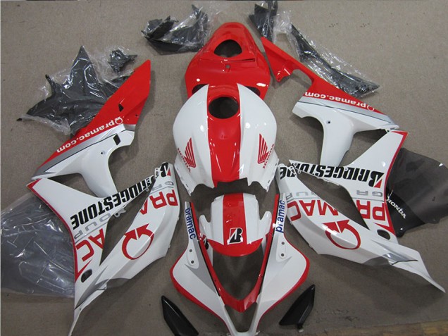 Rot Weiß CBR 600 RR 07-08 Verkleidungen Rot Weiß CBR 600 RR 07-08 Verkleidungen