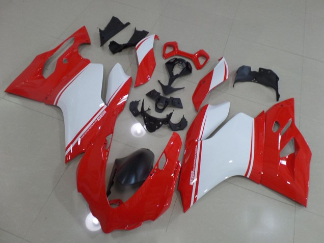 Rot Weiß Ducati 1199 11-14 Verkleidungen Rot Weiß Ducati 1199 11-14 Verkleidungen