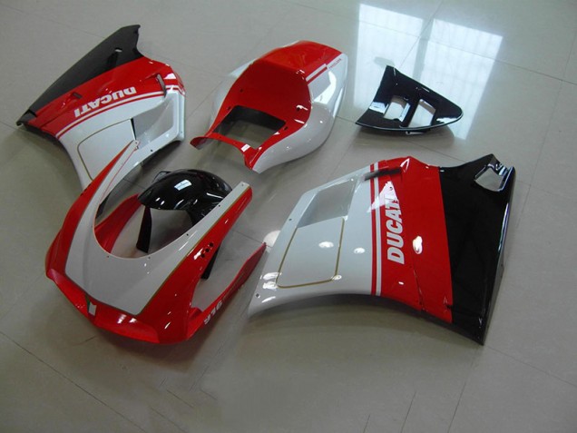 Rot Weiß Ducati 748 916 996 996S 93-05 Verkleidung Rot Weiß Ducati 748 916 996 996S 93-05 Verkleidung