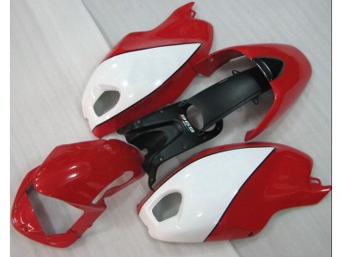 Rot Weiß Ducati Monster 696 08-12 Verkleidungen