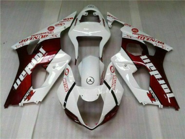 Rot Weiß GSXR 1000 K3 03-04 Verkleidung