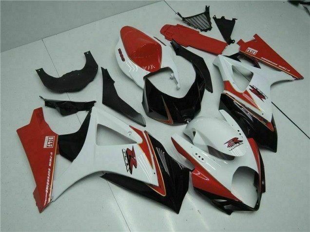 Rot Weiß GSXR 1000 K7 07-08 Verkleidung Rot Weiß GSXR 1000 K7 07-08 Verkleidung