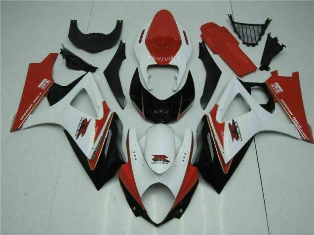 Rot Weiß GSXR 1000 K7 07-08 Verkleidung Rot Weiß GSXR 1000 K7 07-08 Verkleidung