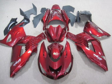 Rot Weiß Ninja Aufkleber ZX14R ZZR 1400 06-11 Verkleidungen
