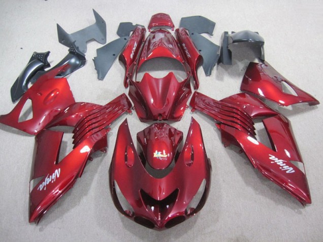Rot Weiß Ninja Aufkleber ZX14R ZZR 1400 06-11 Verkleidungen