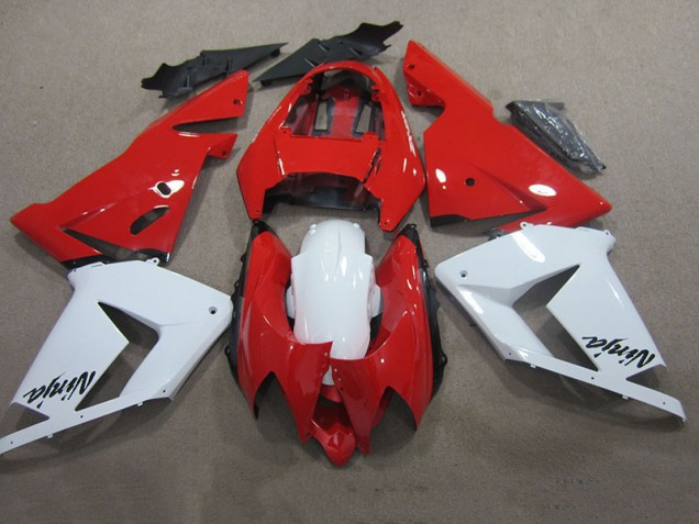 Rot Weiß Ninja ZX10R 03-05 Verkleidungen