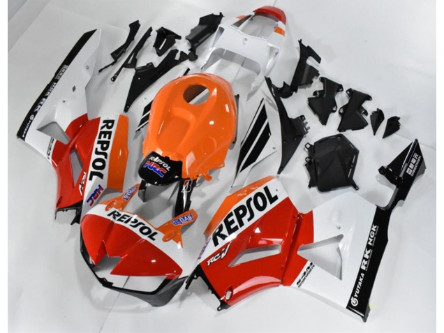 Rot Weiß Orange Repsol CBR 600 RR 13-21 Verkleidungen Rot Weiß Orange Repsol CBR 600 RR 13-21 Verkleidungen