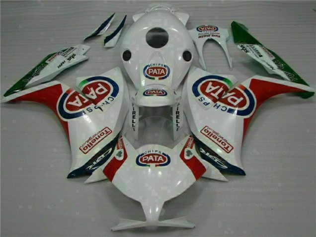 Rot Weiß PATA CBR 1000 RR 12-16 Verkleidung Rot Weiß PATA CBR 1000 RR 12-16 Verkleidung