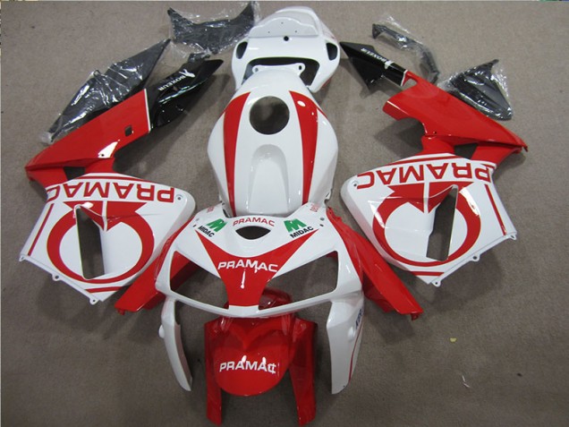 Rot Weiß PRAMAC CBR 600 RR 05-06 Verkleidungen Rot Weiß PRAMAC CBR 600 RR 05-06 Verkleidungen