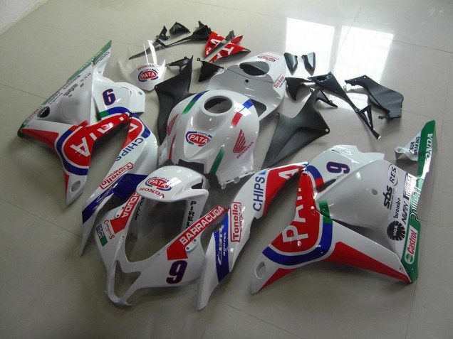 Rot Weiß Pata CBR 600 RR 09-12 Verkleidungen Rot Weiß Pata CBR 600 RR 09-12 Verkleidungen