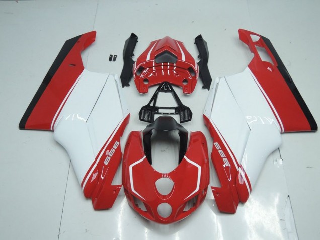 Rot Weiß Rot Ducati 749 999 05-06 Verkleidungen Rot Weiß Rot Ducati 749 999 05-06 Verkleidungen