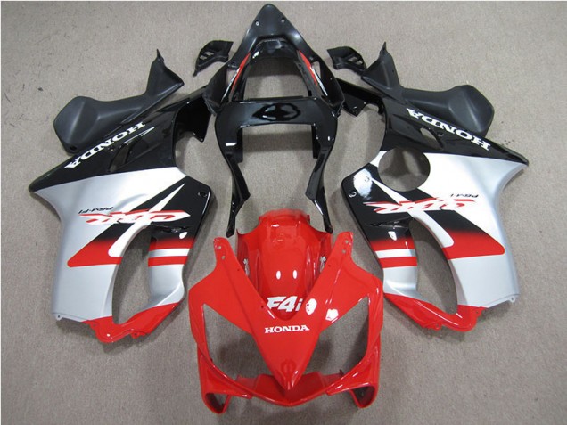 Rot Weiß Schwarz CBR 600 F4i 01-03 Verkleidungen