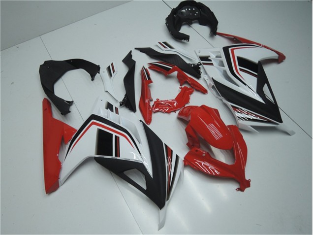 Rot Weiß Schwarz EX300 13-16 Verkleidungen Rot Weiß Schwarz EX300 13-16 Verkleidungen