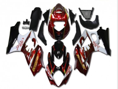 Rot Weiß Schwarz GSXR 1000 K7 07-08 Verkleidungen