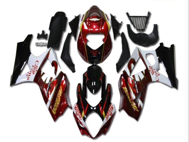 Rot Weiß Schwarz GSXR 1000 K7 07-08 Verkleidungen
