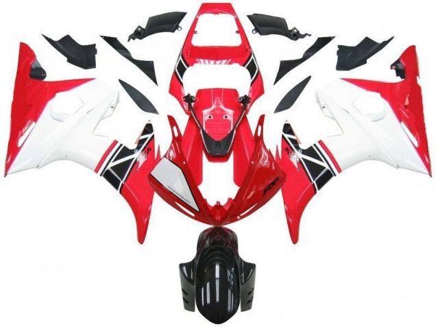Rot Weiß Schwarz R6 03-05 Verkleidungen Rot Weiß Schwarz R6 03-05 Verkleidungen