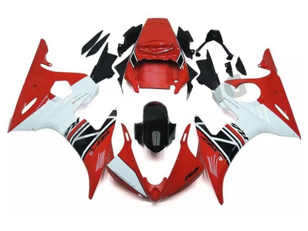 Rot Weiß Schwarz R6 03-05 Vollverkleidung Rot Weiß Schwarz R6 03-05 Vollverkleidung