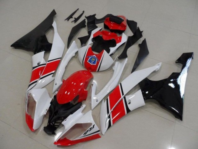 Rot Weiß Schwarz R6 08-16 Verkleidung Rot Weiß Schwarz R6 08-16 Verkleidung