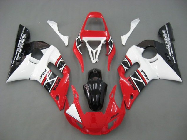 Rot Weiß Schwarz R6 98-02 Verkleidungen Rot Weiß Schwarz R6 98-02 Verkleidungen