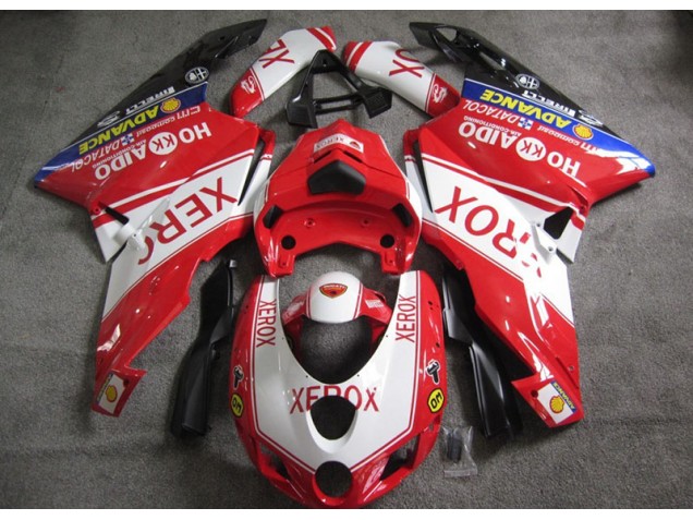 Rot Weiß Xerox Ducati 749 05-06 Verkleidungen Rot Weiß Xerox Ducati 749 05-06 Verkleidungen
