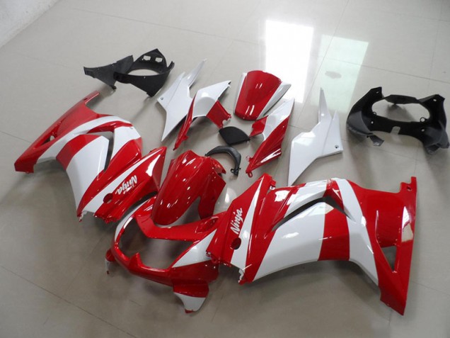 Rot Weiß ZX 250R 08-12 Verkleidungen Rot Weiß ZX 250R 08-12 Verkleidungen