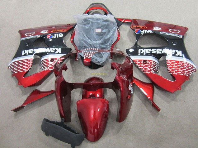 Rot ZX6R 00-02 Vollverkleidung