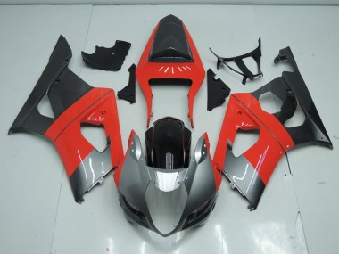 Rot und Grau GSXR 1000 K3 03-04 Verkleidungen