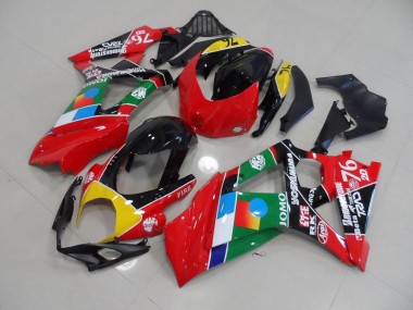 Rot und Grün GSXR 1000 K7 07-08 Verkleidungen