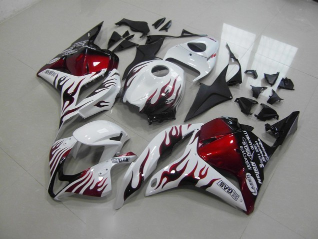 Rote Schwarz Flamme CBR 600 RR 09-12 Verkleidungen Rote Schwarz Flamme CBR 600 RR 09-12 Verkleidungen