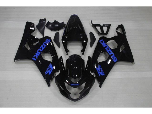 Schwarz Blau Aufkleber GSXR 750 K4 04-05 Verkleidungen
