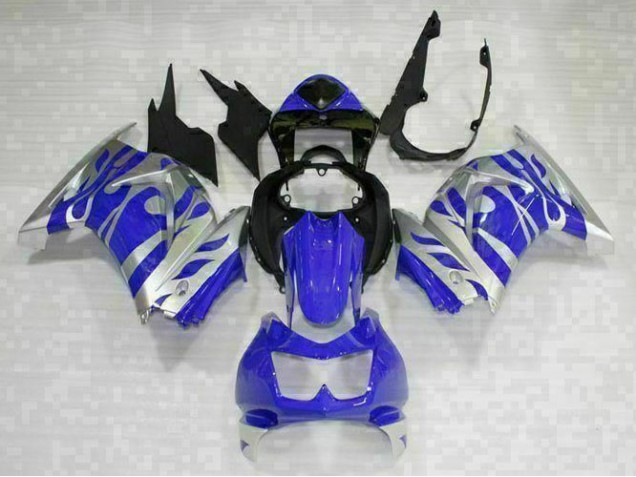 Schwarz Blau EX250 08-12 Verkleidungen