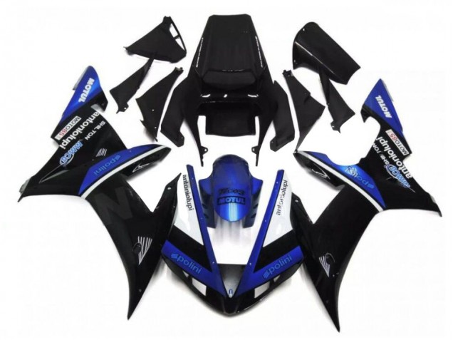 Schwarz Blau R1 02-03 Verkleidungen Schwarz Blau R1 02-03 Verkleidungen