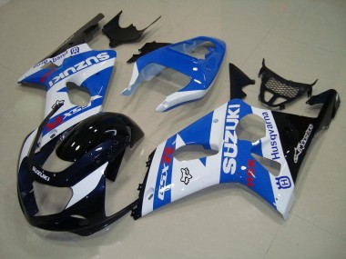 Schwarz Blau Weiß GSXR 1000 K1 00-02 Verkleidungen