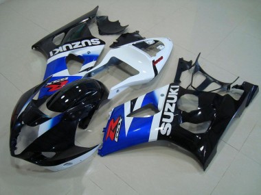 Schwarz Blau Weiß GSXR 1000 K3 03-04 Verkleidungen