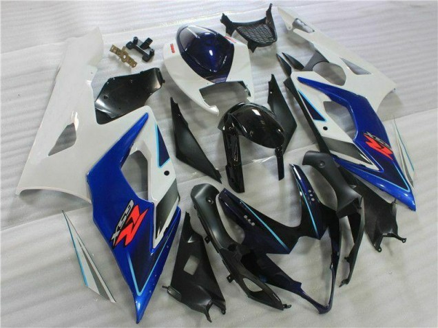 Schwarz Blau Weiß GSXR 1000 K5 05-06 Verkleidungen Schwarz Blau Weiß GSXR 1000 K5 05-06 Verkleidungen