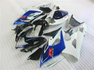 Schwarz Blau Weiß GSXR 1000 K5 05-06 Verkleidungen
