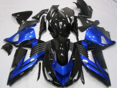 Schwarz Blau ZX14R ZZR 1400 06-11 Verkleidungen