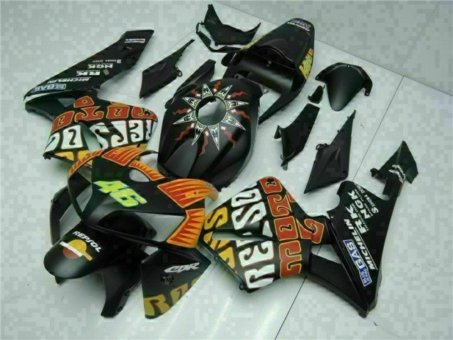 Schwarz CBR 600 RR 05-06 Motorrad Vollverkleidung Schwarz CBR 600 RR 05-06 Motorrad Vollverkleidung
