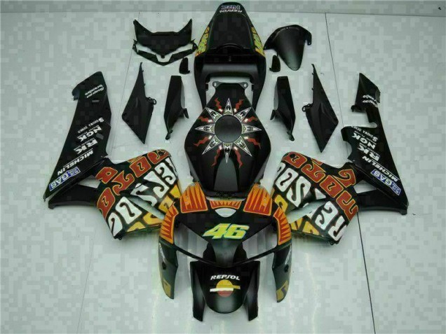 Schwarz CBR 600 RR 05-06 Motorrad Vollverkleidung Schwarz CBR 600 RR 05-06 Motorrad Vollverkleidung