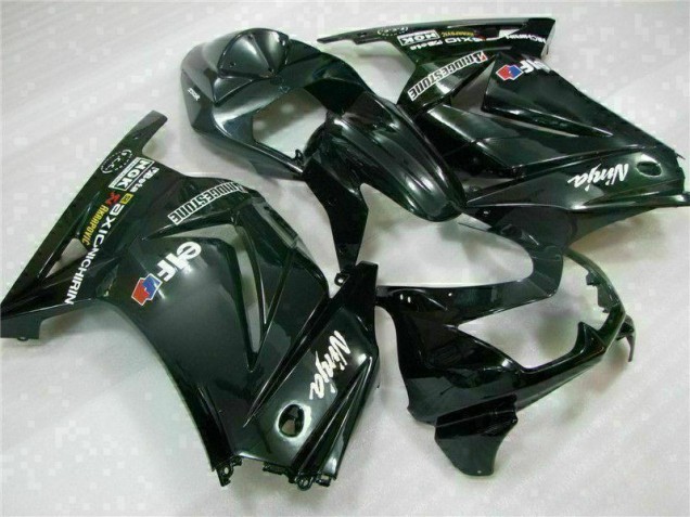 Schwarz EX250 08-12 Verkleidungen Komplett Sets